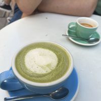 matcha latte  at Cloud Cakes - Mandar in Paris