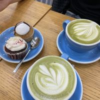 Matcha latte, e cupcake  #Veganuary at Cloud Cakes - Mandar in Paris