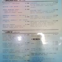 Main menu at Cloud Cakes - Mandar in Paris