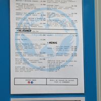 Menu at Cloud Cakes - Mandar in Paris