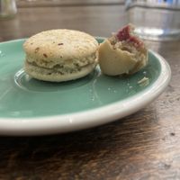 Noisette and framboise macarons  at Cloud Cakes - Mandar in Paris
