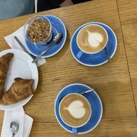 yogurt with homemade granola and croissants   at Cloud Cakes - Mandar in Paris