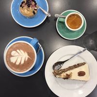 Vanilla and red fruits muffin &coffee/hot chocolate and carrot cake at Cloud Cakes - Mandar in Paris