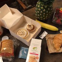 The croissant, lemon meringue pie and chai spiced cupcake were sensational, cloud cakes has got their vegan bakes down to a T, perfect! at Cloud Cakes - Mandar in Paris