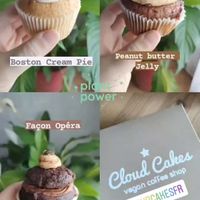 Trio de cupcakes vegan Cloud Cakes at Cloud Cakes - Mandar in Paris