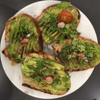 The vegan avocado toast was wonderful. at Cloud Cakes - Mandar in Paris