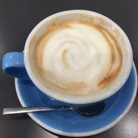 This photo is after I played with it a bit but I wanted to add it because their coffee is wonderful. at Cloud Cakes - Mandar in Paris