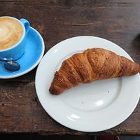 Great cappuccino and croissant at Cloud Cakes - Mandar in Paris