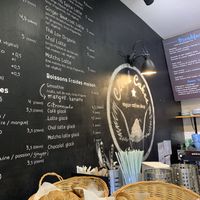 Some of the drink menu  at Cloud Cakes - Mandar in Paris