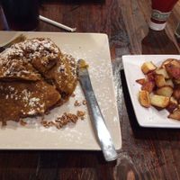pumpkin oat pancakes at The Angry Baker - King Ave in Columbus