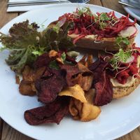 a lovely vegan option at meme in Stroud