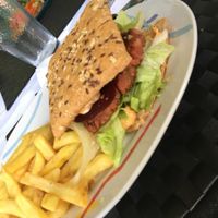 Seitan burger  at True To Life in Orihuela Costa