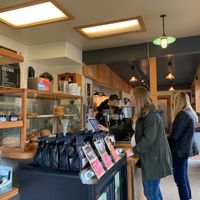 Order counter  at Lucky Llama Coffee House in Carpinteria