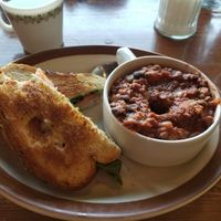 BLT and chili at Hunter Gatherer Vegetarian Diner in Regina