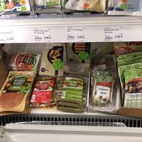 Veg sausage, deli slices, etc.  at Landmann's Biomarkt in Munich