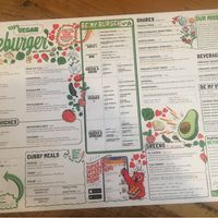 The new, huuuuuuge vegan menu offered (July/2019) at Bareburger in Washington