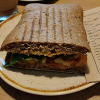 Vegan grilled sandwich at Dean & David in Aachen