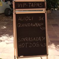 menu  at VIP Tapas in Mallorca