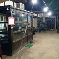 restaurant in two parts, left and right. at Doon Shokudo Indoyama in Matsumoto