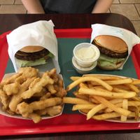 double burger  at VegeWay in Las Vegas