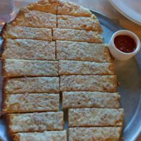 Vegan garlic  cheese breadsticks at Bend Pizza Kitchen in Bend