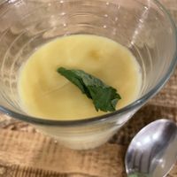 Custard type dessert   at El Perro Gamberro in Madrid