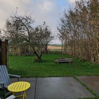 View with own terrace at Silver Garden in Oosterend