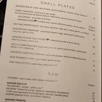 Menu at SushiSamba in Las Vegas