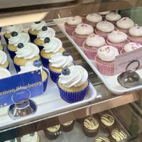 Lemon blueberry, and strawberry rose cupcakes  at Out of the Bubble Bakery in Springfield