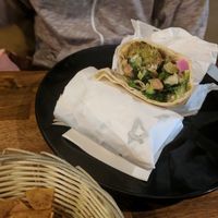 Felafel wrap  at Agraba in North Melbourne