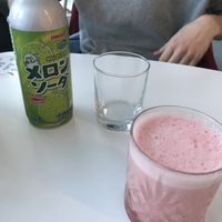 japanese soft drink and grapefruit juice #Veganuary at Tokumaru  in Tallinn