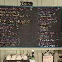 Drinks Menu at Tough Cookie Bakery in Bastrop