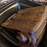 Chocolate cake slice, vegan & gluten free 😋 my favorite! at Lassens Natural Foods & Vitamins in Ventura