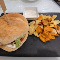 Remolacha & Heura burger at Sweet Paradise in Tenerife