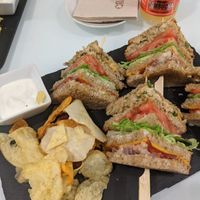 Club sandwich at Sweet Paradise in Tenerife