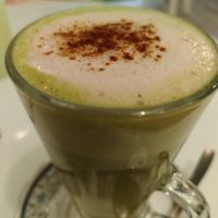 Macha latte with rice / hazelnut milk at Sweet Paradise in Tenerife