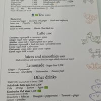 Feb 2023 menu at Sweet Paradise in Tenerife