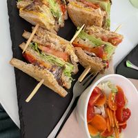 Club Sandwich with salad  at Sweet Paradise in Tenerife