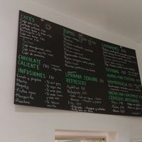 Menu at Sweet Paradise in Tenerife