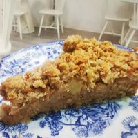 Apple cake. Freshly baked. Still warm.😍 at Sweet Paradise in Tenerife