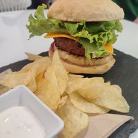 Heura burger at Sweet Paradise in Tenerife