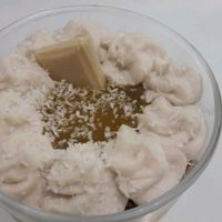 Lemon coconut and white chocolate trifle  at Sweet Paradise in Tenerife