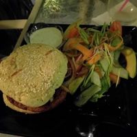 Burger at The Grand Turk Inn Restaurant in Grand Turk