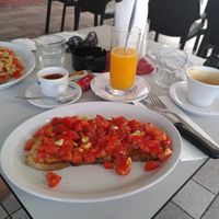 Bruschetta Pomodoro & Bruschetta Mediterranea at Bar dell'Orologio in Ischia