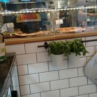 counter at Dough Pizzeria in Edinburgh