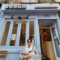 Outside seating at Dough Pizzeria in Edinburgh