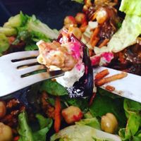 The Salade Riche- delicious and nutritionally complete too. at Cafe du Livre in Marrakech