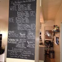 Beer and wine choice at Cafe du Livre in Marrakech