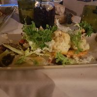 Bistecca di cavolfiore con cream di zucca at Vecchio Mulino Beach in Peschiera Del Garda