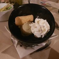 Gelato di pistacchio  at Vecchio Mulino Beach in Peschiera Del Garda